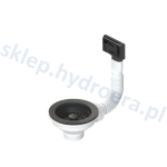 Sitko Spust do zlewu fi 90mm z przelewem okrągłym i prostokątnym 2 w1
