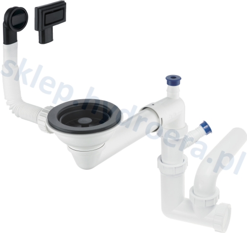 Syfon do zlewozmywaków DEANTE Space Saver ZXY N949 Nero czarny