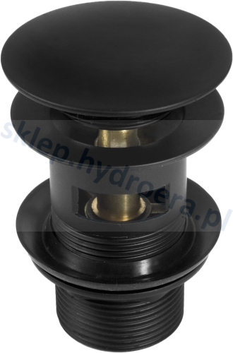 Korek klik klak do umywalki z przelewem czarny DEANTE NHC_B10B