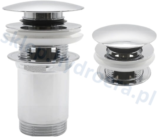 KLIK KLAK Z GRZYBKIEM DUŻYM OKRĄGŁYM Z PRZELEWEM CZYSZCZONY OD GÓRY