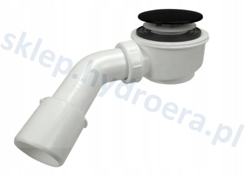 SYFON DO BRODZIKA FI 50MM CZYSZCZONY OD GÓRY GRZYBEK CHROM I CZARNY MAT 2613