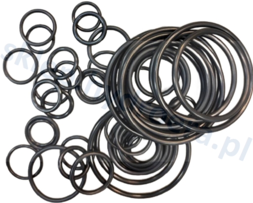 ZESTAW USZCZELEK TYPU O-RING - 80 SZTUK ORINGI GUMOWE MAŁE