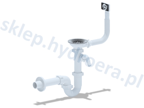 SYFON ZLEWOZMYWAKOWY FI 90MM RUROWY, 1-KOMORA