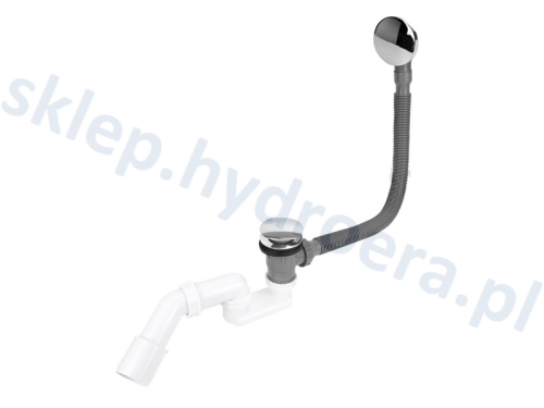 SYFON WANNOWY WANNY KLIK-KLAK FI 50 MM CHROM instadrain CZYSZCZONY OG GÓRY