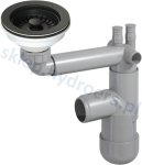 SYFON ZLEWU PREVEX  SITKO 115 MM CZARNE