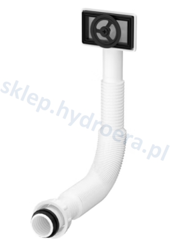 PRZELEW DO ZLEWU KUCHENNEGO UNIWERSALNY ELASTYCZNY 2W1 CZARNY MAT