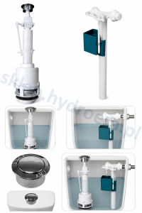 Zawór spustowy START-STOP + zawór napełniający 1/2" INTER-SANO
