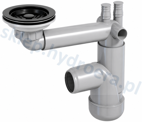 SYFON ZLEWU PREVEX  SITKO 115 MM CZARNE