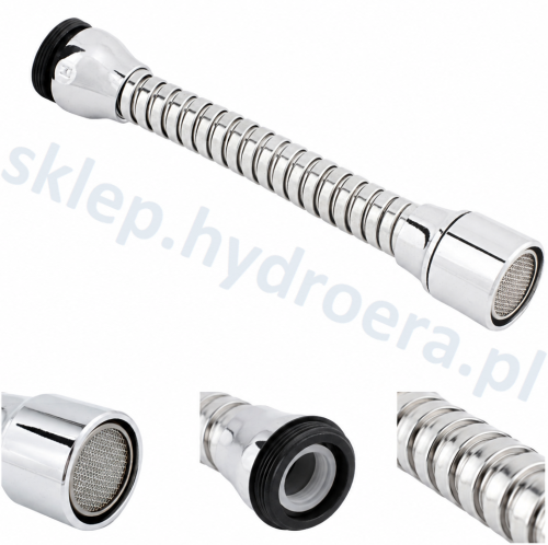 Aerator przedłużka na kran kuchenny długi giętki do baterii M22 M24