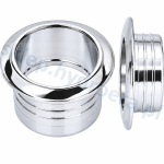 Rozetka do przelewu umywalki fi 19 mm srebrna chrom