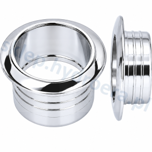 Rozetka do przelewu umywalki fi 19 mm srebrna chrom