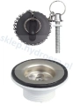 SYFON DO UMYWALKI ELASTYCZNY, METALOWE SITKO, ODPŁYW FI 32/40 MM