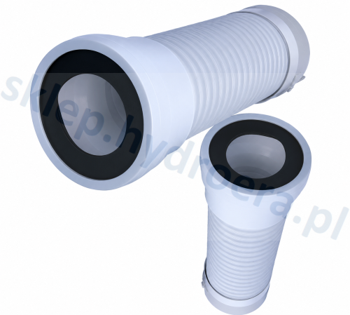 Złącze Rura Kolano do WC  540 mm  elastyczne, giętkie 