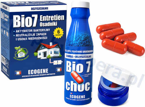 ZESTAW BAKTERIE PREPARAT DO SZAMBA OCZYSZCZALNI BIO7 +STARTER