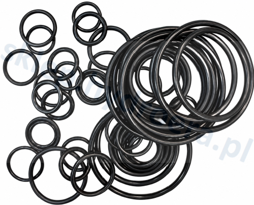 ZESTAW USZCZELEK TYPU O-RING - 80 SZTUK ORINGI GUMOWE MAŁE