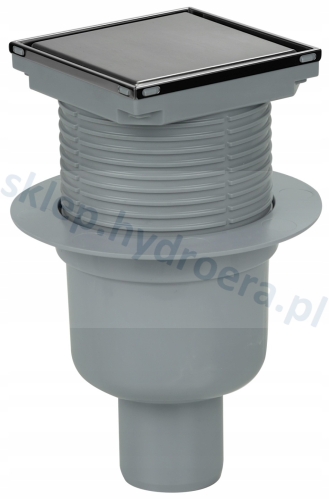 Wpust kanalizacyjny kratka ściekowa 10x10 fi 50 mm pod płytkę
