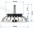 KOREK/ SITKO /KOSZ 79 MM DO ZLEWU KUCHENNEGO GŁĘBOKI SREBRNY CHROM
