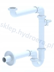 Syfon zlewozmywakowy rurowy oszczędzający miejsce fi 40 mm