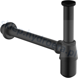 Syfon butelkowy czarny mat do umywalki 