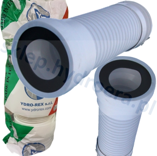 Złącze Rura Kolano do WC  540 mm  elastyczne, giętkie 