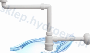 Syfon umywalkowy przyścienny oszczędzający miejsce teleskopowy regulowany 