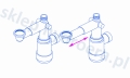 Syfon teleskopowy oszczędzający miejsce z korkiem klik klak bez przelewu