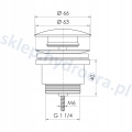 Syfon  NEO AIR WIRQUIN do umywalki 30722492  z korkiem KLIK-KLAK CHROM 
