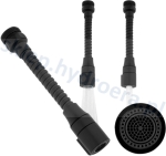 Aerator przedłużka kranu nakładka  2-funkcyjna metalowa czarna do baterii