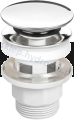 Syfon umywalkowy bez spustu NEO 32mm WIRQUIN + korek klik klak z przelewem