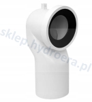 Kolano fajkowe rura złącze do kanalizacji   WC cofnięta fi 110 mm