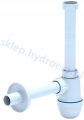Syfon do umywalki butelkowy + korek klik klak z przelewem ABS chromowany