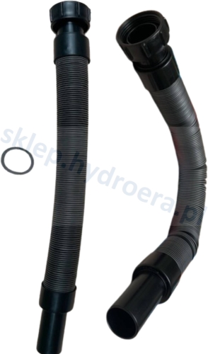 SYFON DO UMYWALKI ZŁĄCZKA MONTAŻOWA CZARNA ELASTYCZNA 28 CM-100 CM