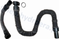 SYFON DO UMYWALKI ZŁĄCZKA MONTAŻOWA CZARNA ELASTYCZNA 28 CM-100 CM