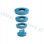 Korek uniwersalny do wanny zlewu brodzika umywalki WIRQUIN fi 36-48 niebieski