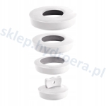 Korek uniwersalny 36-58mm Biały DO WANNY ZLEWU BRODZIKA UMYWALKI BIDETU