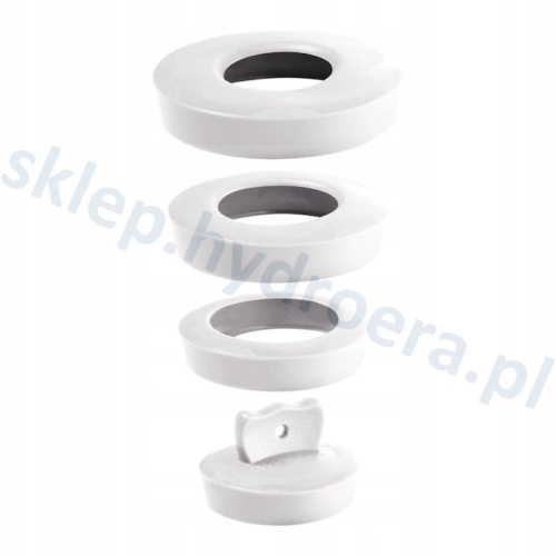 Korek uniwersalny 36-58mm Biały DO WANNY ZLEWU BRODZIKA UMYWALKI BIDETU