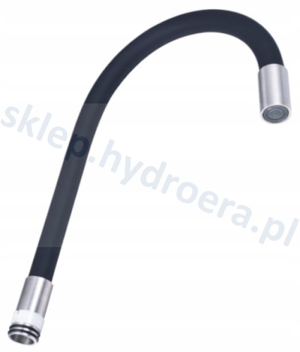 WYLEWKA DO BATERII ZLEWU 3/4" GIETKA CZARNA ACERO