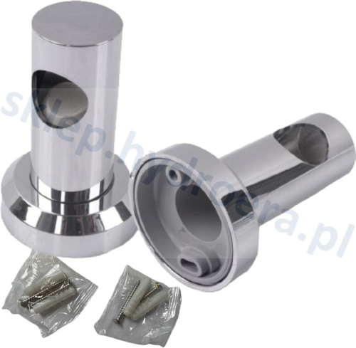 UCHWYT ŚCIENNY DO DRĄŻKA PRYSZNICA DESZCZOWNICY FI 22, KPL 2szt DURO