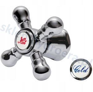 POKRĘTŁO DO BATERII RETRO TYCNER 1456 CIEPŁA/ZIMNA WODA WIELOKLIN 15 ZĘBÓW UNI