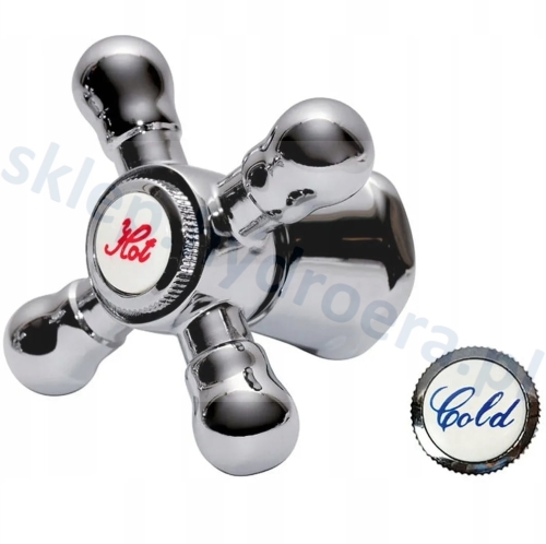 POKRĘTŁO DO BATERII RETRO TYCNER 1456 CIEPŁA/ZIMNA WODA WIELOKLIN 15 ZĘBÓW UNI