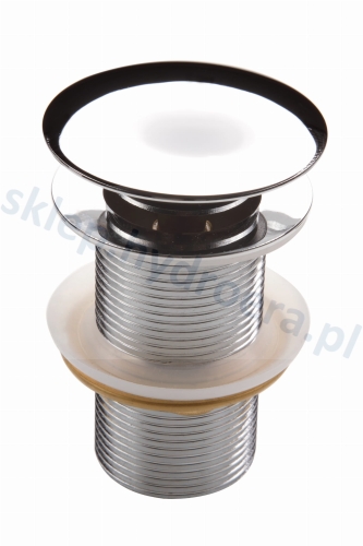 DEANTE Korek CLICK-CLACK chrom okrągły do umywalki lub bidetu - z przelewem NHC_010B