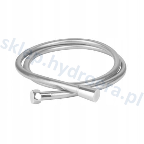 WĄŻ PRYSZNICOWY DO BATERII GŁADKI SILVER SREBRNY 150CM