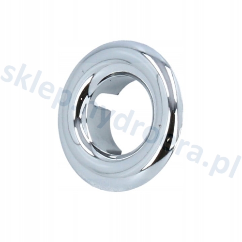 Rozetka do przelewu umywalki fi 19 mm srebrna chrom