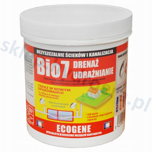 Bio7 UDRAŻNIANIE Oczyszczalni Odblokowanie Drenażu | Bio 7 DRENAŻ na ZATORY