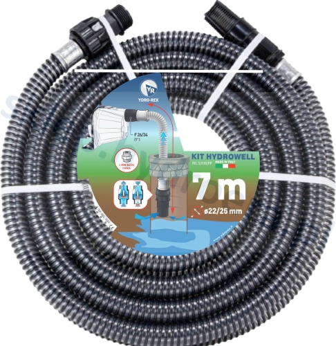 WĄŻ RURA SSĄCA DO POMP HYDROFORÓW OGRODU  Z FILTREM 1" WŁOSKA