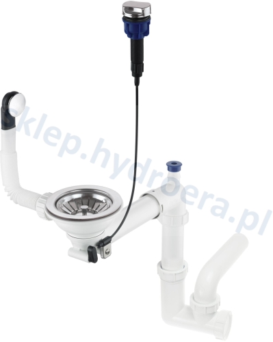 DEANTEv ZXY_9972 SYFON PŁASKI DO ZLEWOZMYWAKÓW GRANIT 1 KOM